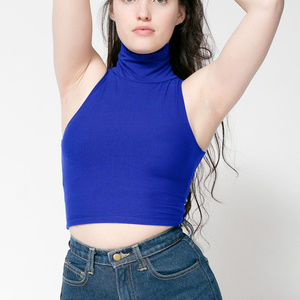 NWOT American Apparel cropped high neck tank top